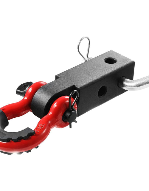 Load image into Gallery viewer, 2" Trailer Shackle Hitch Receiver D-Ring Recovery for Truck Jeep 65900 lbs
