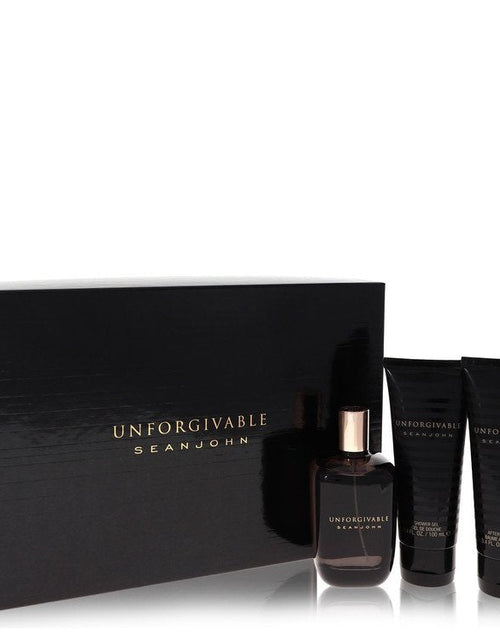 Load image into Gallery viewer, Unforgivable by Sean John Gift Set - 4.2 oz Eau De Toilette Spray + 3.4 oz Shower Gel + 3.4 oz After Shave Balm
