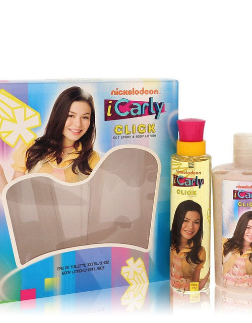 Load image into Gallery viewer, Icarly Click by Marmol &amp; Son Gift Set - 3.4 oz Eau De Toilette Spray + 8 oz Body Lotion
