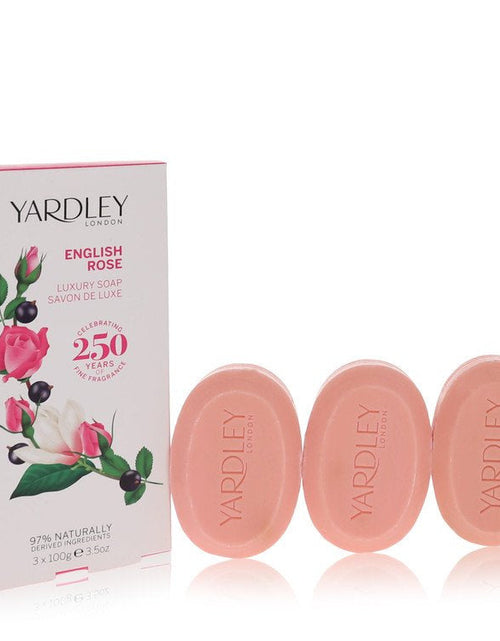 Load image into Gallery viewer, English Rose Yardley by Yardley London 3 x 3.5 oz Luxury Soap
