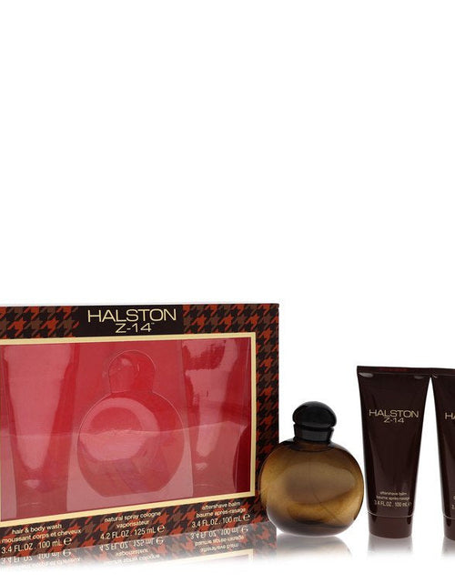 Load image into Gallery viewer, Halston Z-14 by Halston Gift Set - 4.2 oz Cologne Spray + 3.4 oz After Shave Balm + 3.4 oz Hair &amp; Body Wash
