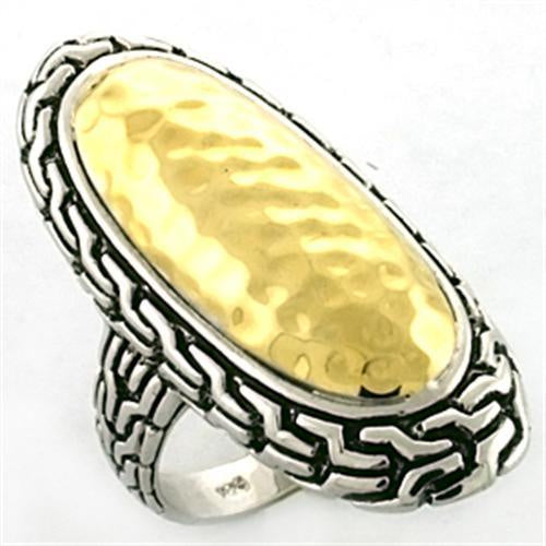 Load image into Gallery viewer, LOA652 - Gold+Rhodium 925 Sterling Silver Ring with No Stone
