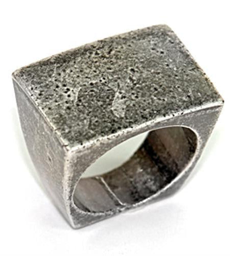 LOA057 - Ruthenium Brass Ring with No Stone