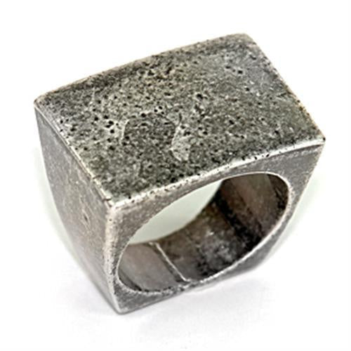 Load image into Gallery viewer, LOA057 - Ruthenium Brass Ring with No Stone

