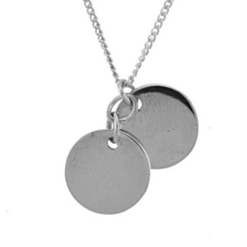Load image into Gallery viewer, LOA164 - Rhodium Brass Necklace with No Stone
