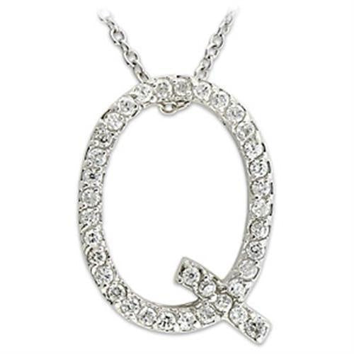 Load image into Gallery viewer, 21616 - Rhodium Brass Pendant with AAA Grade CZ in Clear
