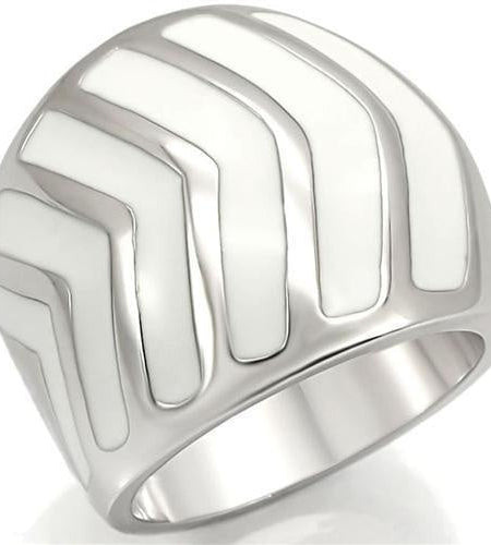 0W310 - Rhodium Brass Ring with No Stone