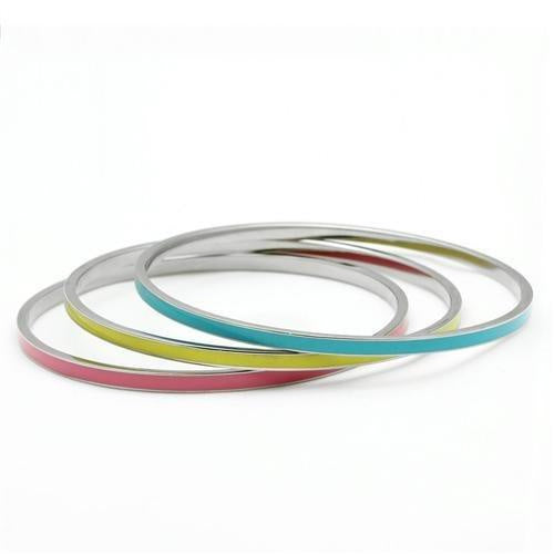 Load image into Gallery viewer, TK241 - High polished (no plating) Stainless Steel Bangle with No Stone
