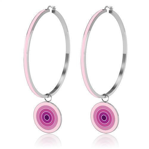 Load image into Gallery viewer, TK271 - High polished (no plating) Stainless Steel Earrings with No Stone
