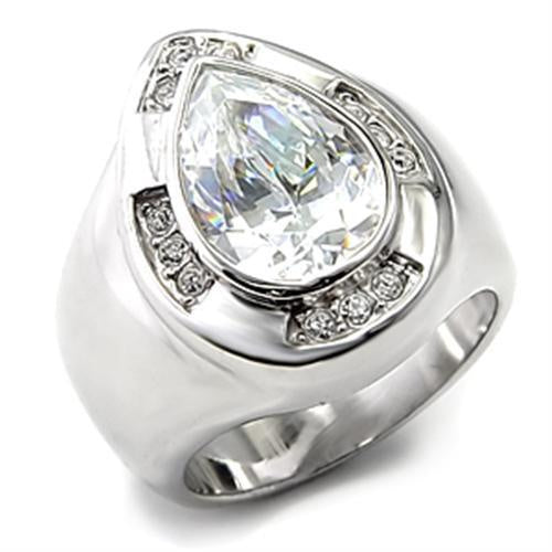 Load image into Gallery viewer, 7X236 - Rhodium 925 Sterling Silver Ring with AAA Grade CZ in Clear
