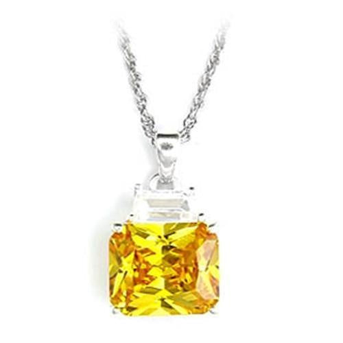 Load image into Gallery viewer, 6X310 - High-Polished 925 Sterling Silver Pendant with AAA Grade CZ in Topaz
