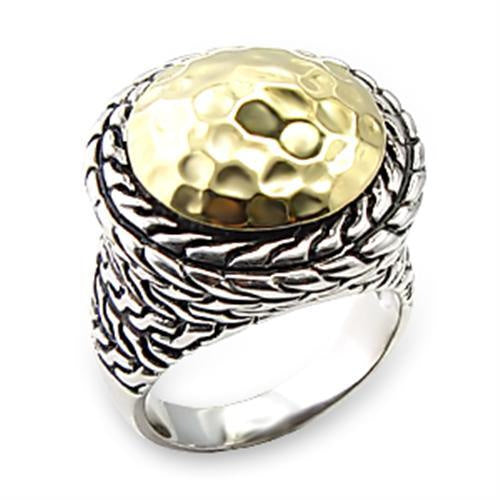 Load image into Gallery viewer, 6X084 - Reverse Two-Tone Brass Ring with No Stone
