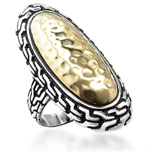 Load image into Gallery viewer, 6X085 - Reverse Two-Tone Brass Ring with No Stone
