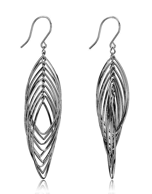 Load image into Gallery viewer, TK3500 - High polished (no plating) Stainless Steel Earrings with No Stone
