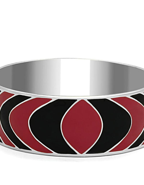Load image into Gallery viewer, TK293 - High polished (no plating) Stainless Steel Bangle with Epoxy in Multi Color
