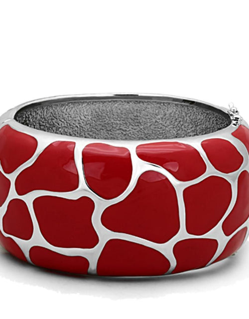 Load image into Gallery viewer, TK294 - High polished (no plating) Stainless Steel Bangle with Epoxy in Siam
