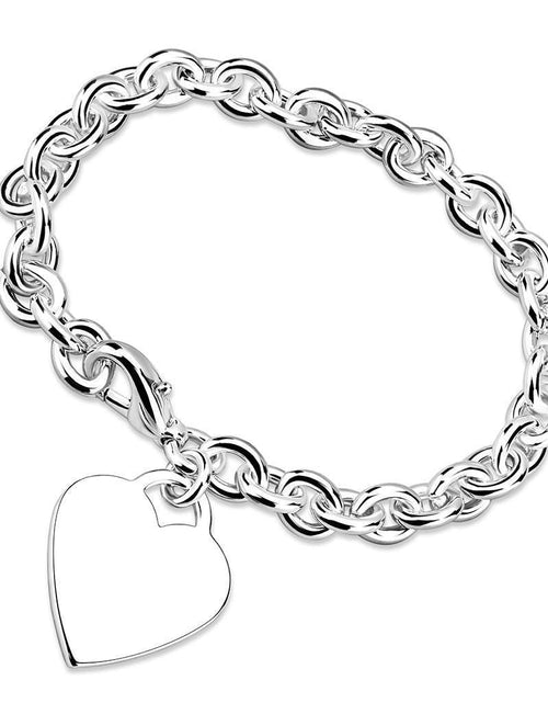 Load image into Gallery viewer, LO2549 - Silver Brass Bracelet with No Stone
