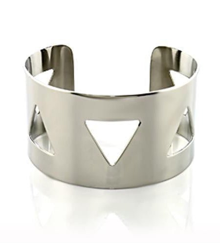 LO480 Stainless Steel Bangle with No Stone in No Stone