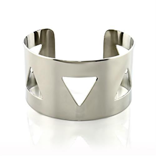 Load image into Gallery viewer, LO480 Stainless Steel Bangle with No Stone in No Stone

