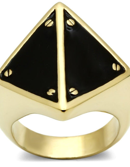 Load image into Gallery viewer, GL325 - IP Gold(Ion Plating) Brass Ring with Epoxy in Jet
