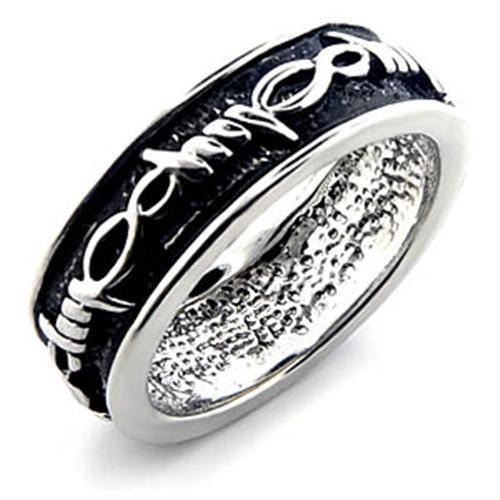Load image into Gallery viewer, LO015 - Rhodium Brass Ring with No Stone
