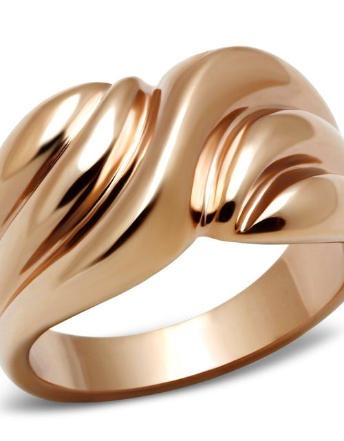 Load image into Gallery viewer, GL214 - IP Rose Gold(Ion Plating) Brass Ring with No Stone
