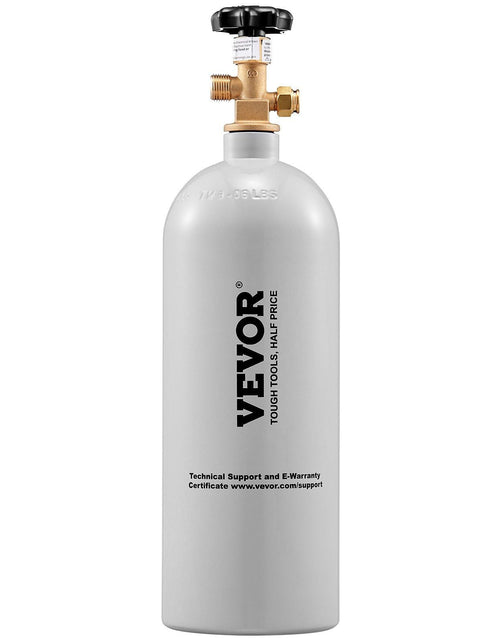Load image into Gallery viewer, 5 Lbs CO2 Tank Aluminum Gas Cylinder, Brand New CO2 Cylinder with Gray Spray Coating, CO2 Tank with CGA320 Valve, For Draft Soda Beer
