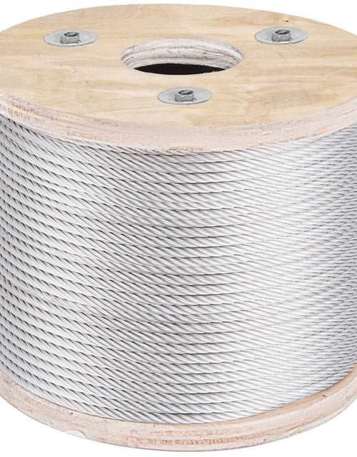 Load image into Gallery viewer, Stainless Steel Cable Railing 3/16"x 250ft, Wire Rope 304 Marine Grade, Braided Aircraft Cable 7x19 Strands Construction for Deck Rail Balusters Stair Handrail Porch Fence
