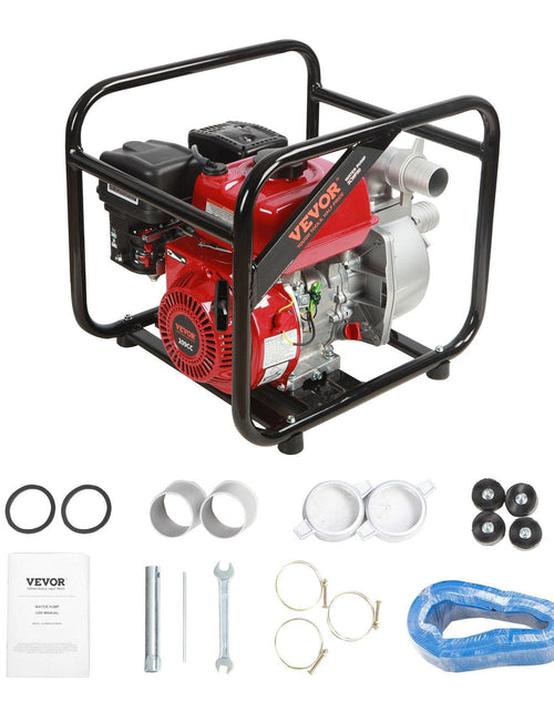 Load image into Gallery viewer, Gasoline Engine Water Pump, 2-inch, 7HP 142 GPM, 148ft Lift, 22ft Suction, 4-Stroke Gas Powered Trash Water Transfer Pump Portable High Pressure with 25ft Hose for Irrigation Pool, EPA Certified
