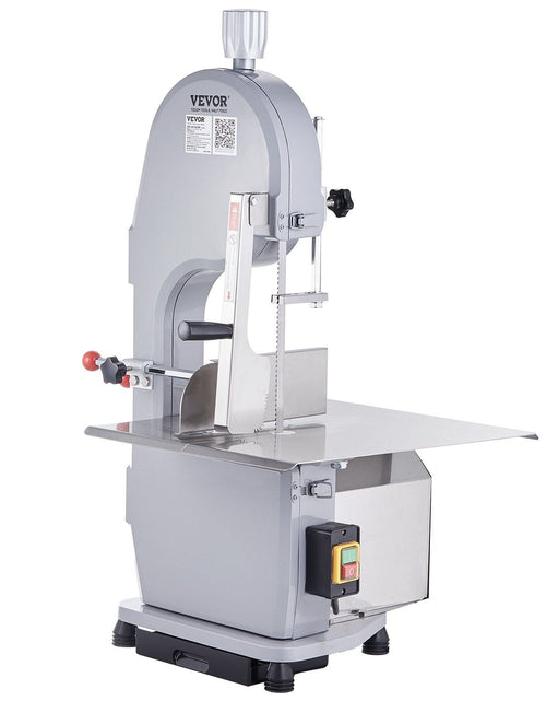 Load image into Gallery viewer, Commercial Electric Meat Bandsaw, 1500W Stainless Steel Countertop Bone Sawing Machine, Workbeach 19.3" x 15", 0.16-7.9 Inch Cutting Thickness, Frozen Meat Cutter with 6 Blades for Rib Pork Beef
