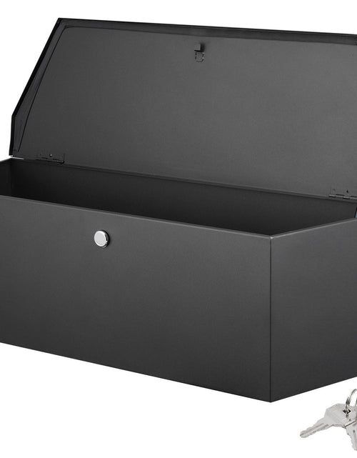 Load image into Gallery viewer, Trailer Tongue Box, Carbon Steel Tongue Box Tool Chest, Heavy Duty Trailer Box Storage with Lock and Keys, Utility Trailer Tongue Tool Box for Pickup Truck Bed, RV Trailer, 36"x12"x12"
