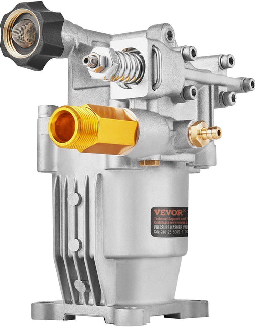 Load image into Gallery viewer, Pressure Washer Pump, 3/4" Shaft Horizontal, 3400 PSI, 2.5 GPM, Replacement Power Washer Pumps Kit, Parts Washer Pump, Compatible with Honda, Simpson, RYOBI, Briggs &amp; Stratton, Subaru, Craftsman
