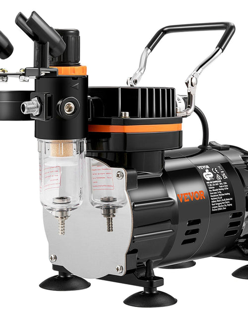 Load image into Gallery viewer, Airbrush Kit, Professional Airbrush Set with Compressor, Airbrushing System Kit with Multi-Purpose Dual-Action Gravity Feed Airbrushes, Art Nail Cookie Tatto
