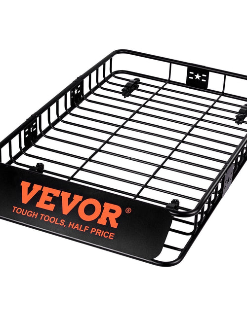 Load image into Gallery viewer, Roof Rack Cargo Basket, 64" x 39" x 6" Rooftop Cargo Carrier with Extension, Heavy-duty 200 LBS Capacity Universal Roof Rack Basket, Luggage Holder for SUV, Truck, Vehicle
