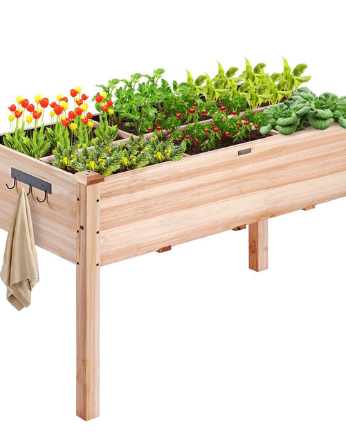 Load image into Gallery viewer, Wooden Raised Garden Bed Planter Box 47.2x22.8x30" Flower Vegetable Herb
