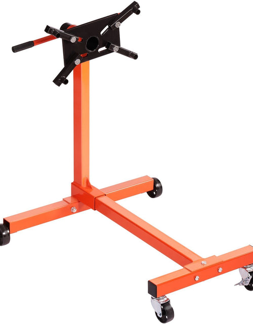 Load image into Gallery viewer, Engine Stand, 750 lbs (3/8 Ton) Rotating Engine Motor Stand with 360 Degree Adjustable Head, Cast Iron Motor Hoist Dolly, 4-Caster, 4 Adjustable Arms, for Vehicle Maintenance, Auto Repair

