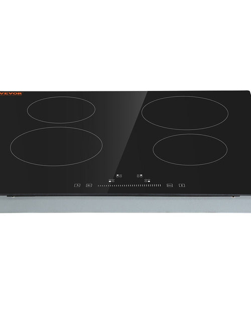 Load image into Gallery viewer, Built in Electric Stove Top, 23.2 x 20.5 inch 4 Burners, 240V Glass Radiant Cooktop with Sensor Touch Control, Timer &amp; Child Lock Included, 9 Power Levels for Simmer Steam Slow Cook Fry
