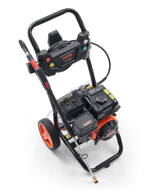 Load image into Gallery viewer, Gas Pressure Washer, 3600 PSI 2.6 GPM, Gas Powered Pressure Washer with Copper Pump, Spray Gun and Extension Wand, 5 Quick Connect Nozzles, for Cleaning Cars, Homes, Driveways, Patios
