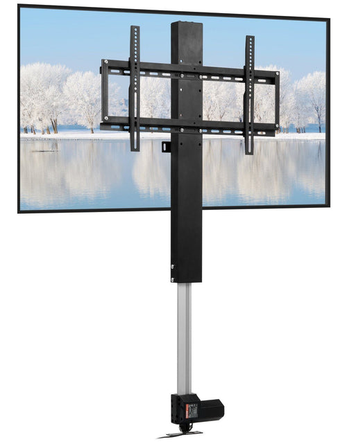 Load image into Gallery viewer, Motorized TV Lift Stroke Length 31 Inches Motorized TV Mount Fit for Max.60 Inch TV Lift with Remote Control Height Adjustable 42-73 Inch,Load Capacity 132 Lbs
