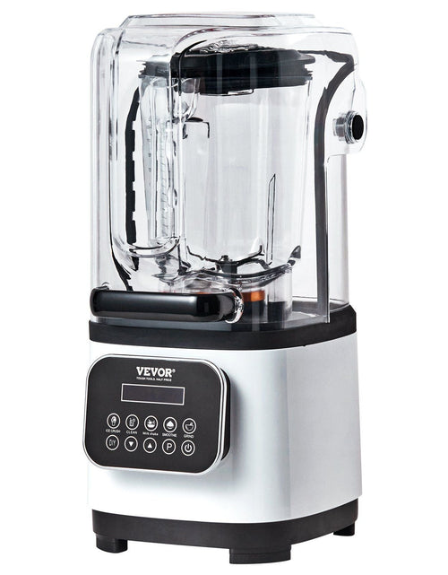 Load image into Gallery viewer, Professional Blender with Shield, Commercial Countertop Blenders, 68 oz Jar Blender Combo, Stainless Steel 9 Speed &amp; 5 Functions Blender, for Shakes, Smoothies, Peree, and Crush Ice, White
