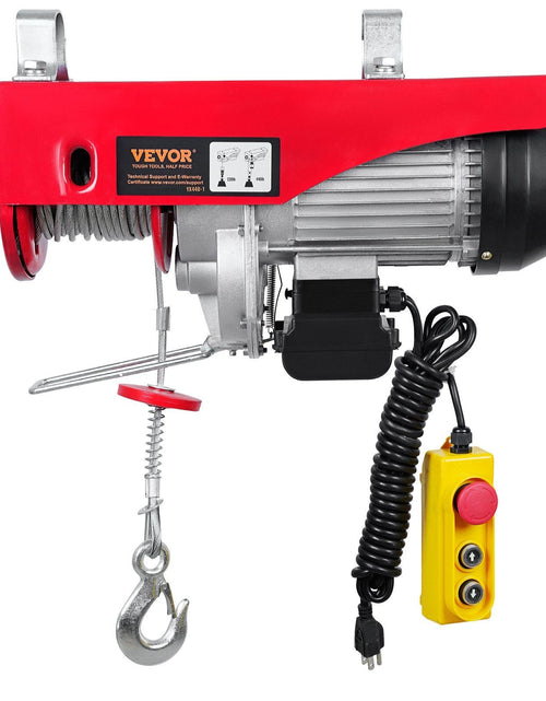 Load image into Gallery viewer, 440lbs Electric Hoist with 14ft Wired Remote Control, Jeep Top Removal Lift 110 Volt with 40ft Single Cable Lifting Height &amp; Pure Copper Motor, for Garage Warehouse Factory
