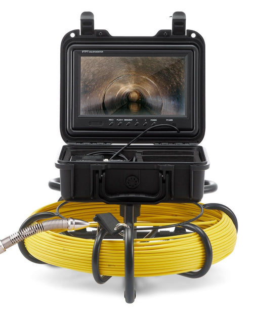 Load image into Gallery viewer, Sewer Camera Pipe Inspection Camera 9-inch 720p Screen Pipe Camera 230 ft
