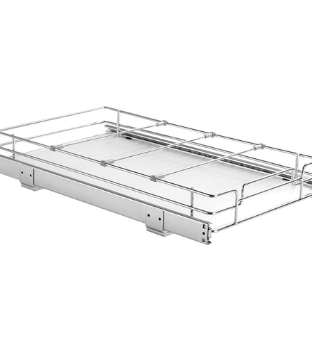 11"W x 21"D Pull Out Cabinet Organizer, Heavy Duty Slide Out Pantry Shelves, Chrome-Plated Steel Roll Out Drawers, Sliding Drawer Storage for Home, Inside Kitchen Cabinet, Bathroom, Under Sink