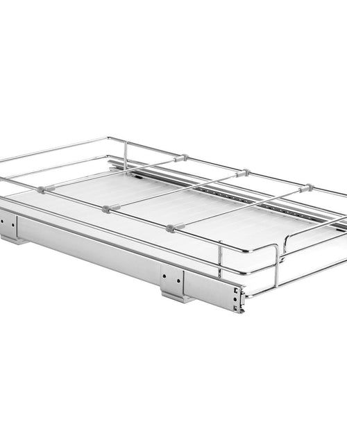 Load image into Gallery viewer, 11"W x 21"D Pull Out Cabinet Organizer, Heavy Duty Slide Out Pantry Shelves, Chrome-Plated Steel Roll Out Drawers, Sliding Drawer Storage for Home, Inside Kitchen Cabinet, Bathroom, Under Sink
