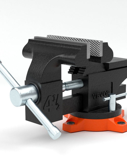 Load image into Gallery viewer, 4.5" Bench Vise w/ Anvil 240°Swivel Base Heavy Duty Multipurpose Vise
