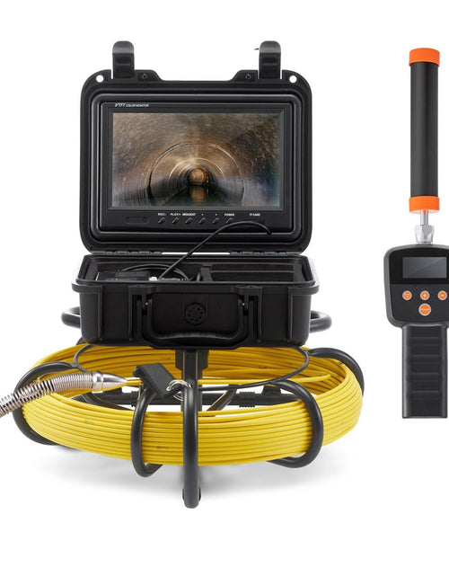 Load image into Gallery viewer, Sewer Camera with 512Hz Locator, 165 ft/50 m, 9" Pipeline Inspection Camera with DVR Function, IP68 Camera with 12 Adjustable LEDs, A 16 GB SD Card for Sewer Line, Home, Duct Drain Pipe Plumbing
