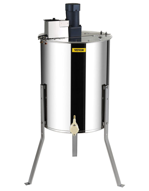 Load image into Gallery viewer, Electric Honey Extractor, 4/8 Frames Honey Spinner Extractor, Stainless Steel Beekeeping Extraction, Apiary Centrifuge Equipment with Height Adjustable Stand, Honeycomb Drum Spinner with Lid
