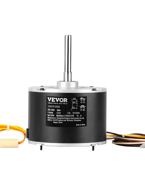 Load image into Gallery viewer, Condenser Fan Motor OGD1016, 1/6 HP 208-230V Condenser Fan Motor 1075RPM, OEM Standard Upgraded Replacement Condenser Motor Reversible Rotating, Explosion-proof CBB65 5μF/370V Capacitor
