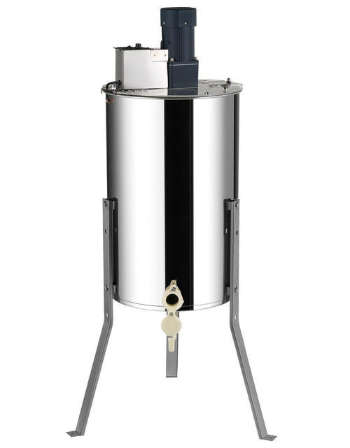Load image into Gallery viewer, Electric Honey Extractor, 2/4 Frames Honey Spinner Extractor, Stainless Steel Beekeeping Extraction, Apiary Centrifuge Equipment with Height Adjustable Stand, Honeycomb Drum Spinner with Lid

