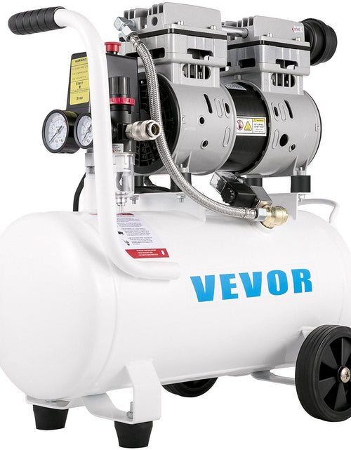 Load image into Gallery viewer, Air Compressor 6.6 Gallon, Portable Air Compressor 1 HP, Oil Free Air Compressor Steel Tank 750W, Pancake Air Compressor 115 PSI, Ultra Quiet Compressor for Home Repair, Tire Inflation
